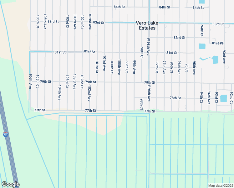 map of restaurants, bars, coffee shops, grocery stores, and more near 7815 100th Avenue in Vero Beach