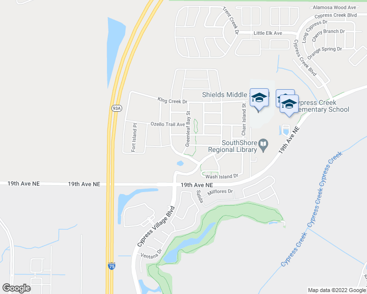 map of restaurants, bars, coffee shops, grocery stores, and more near 7117 Salt River Avenue in Ruskin