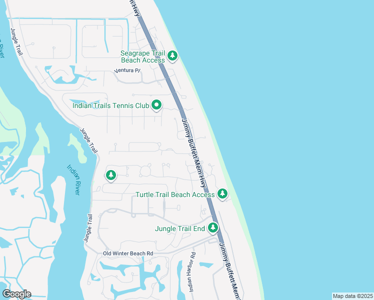 map of restaurants, bars, coffee shops, grocery stores, and more near 11 South White Jewel Court in Vero Beach