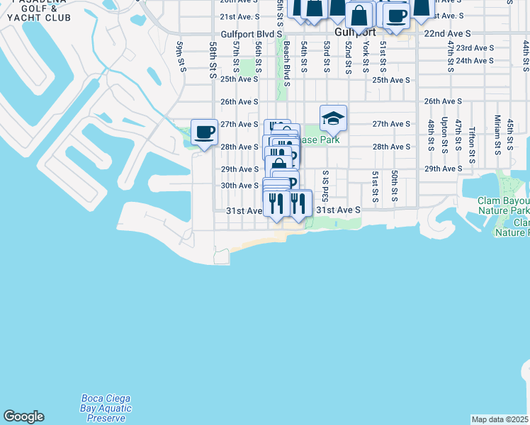 map of restaurants, bars, coffee shops, grocery stores, and more near in St. Petersburg
