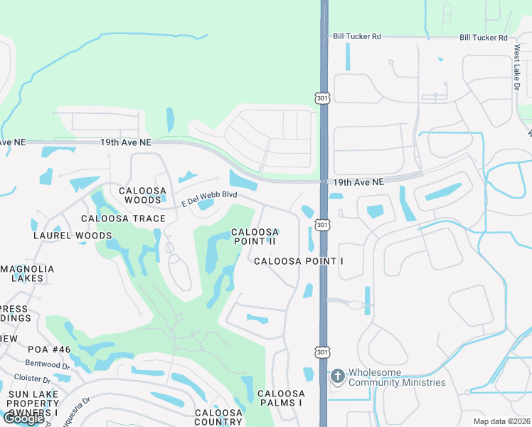 map of restaurants, bars, coffee shops, grocery stores, and more near 743 Winterbrooke Way in Sun City Center
