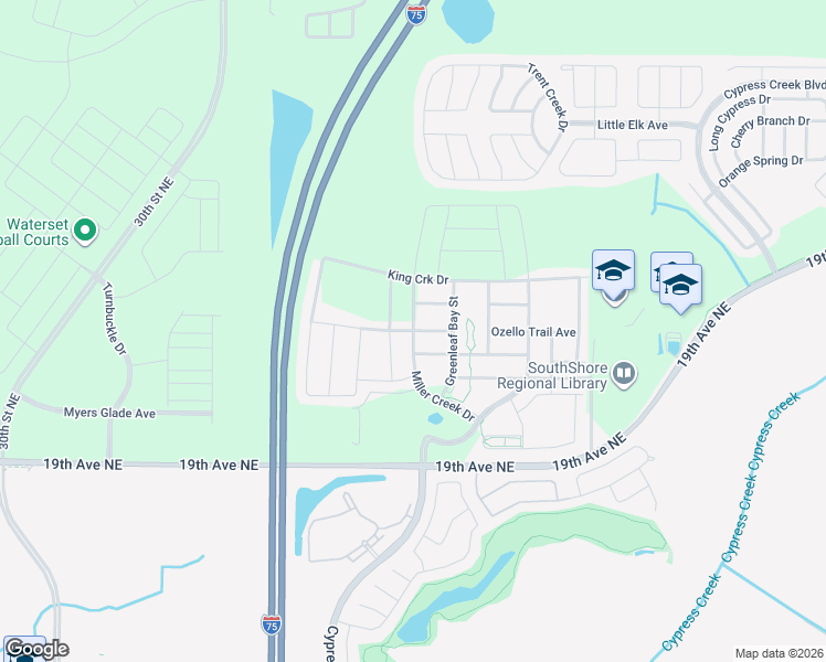 map of restaurants, bars, coffee shops, grocery stores, and more near 7108 Ozello Trail Avenue in Sun City Center