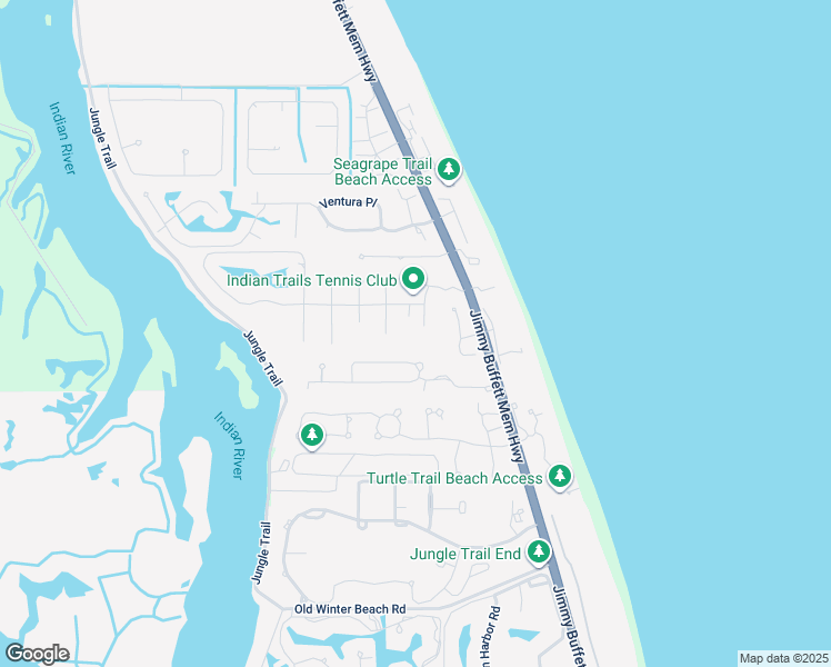 map of restaurants, bars, coffee shops, grocery stores, and more near 320 Legend Trail in Indian River Shores