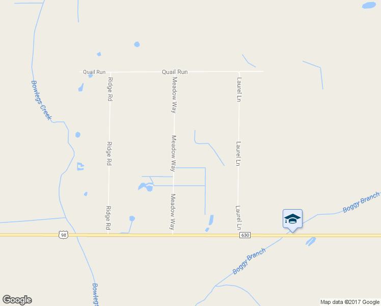 map of restaurants, bars, coffee shops, grocery stores, and more near 52 Meadow Way in Frostproof