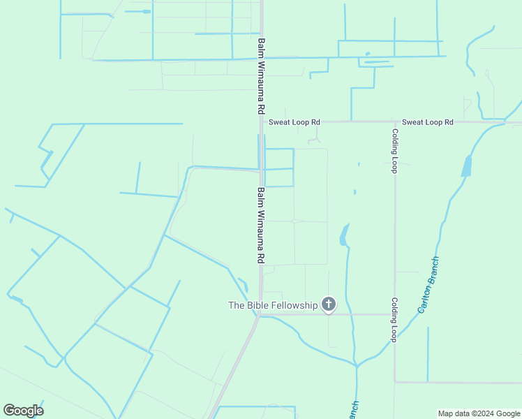 map of restaurants, bars, coffee shops, grocery stores, and more near Balm Wimauma Road in Wimauma