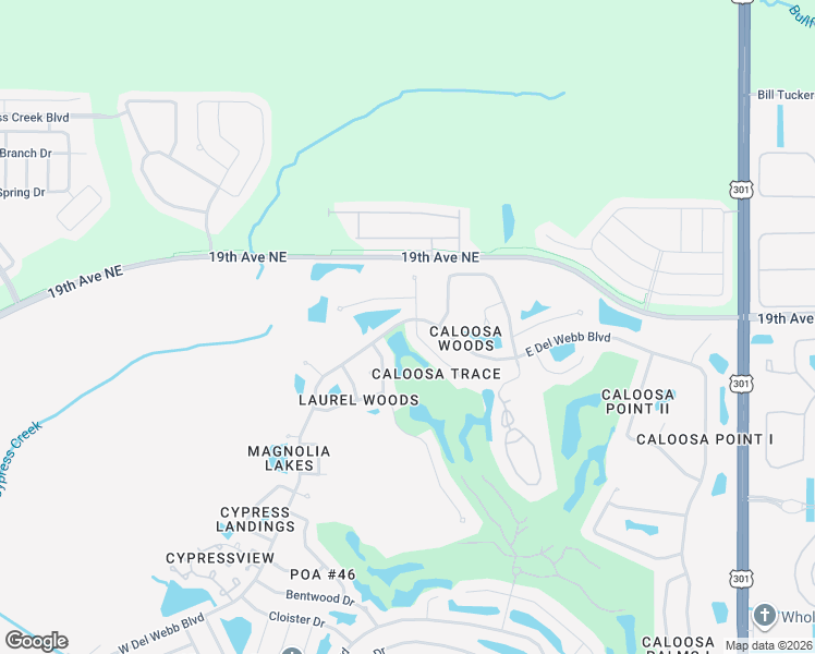 map of restaurants, bars, coffee shops, grocery stores, and more near 2301 Lyndhurst Drive in Sun City Center