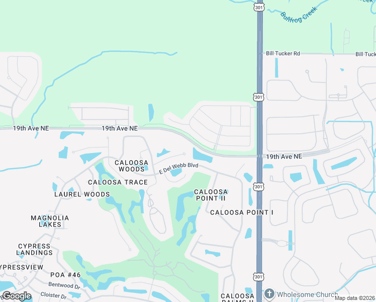 map of restaurants, bars, coffee shops, grocery stores, and more near 1201 Caloosa Creek Court in Sun City Center