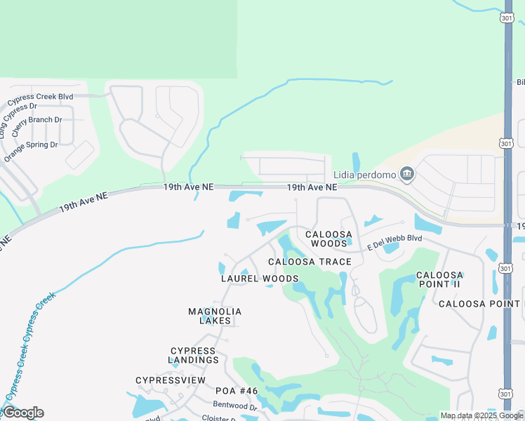 map of restaurants, bars, coffee shops, grocery stores, and more near 2213 North Creek Court in Sun City Center