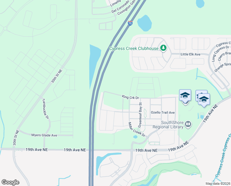 map of restaurants, bars, coffee shops, grocery stores, and more near in Sun City Center