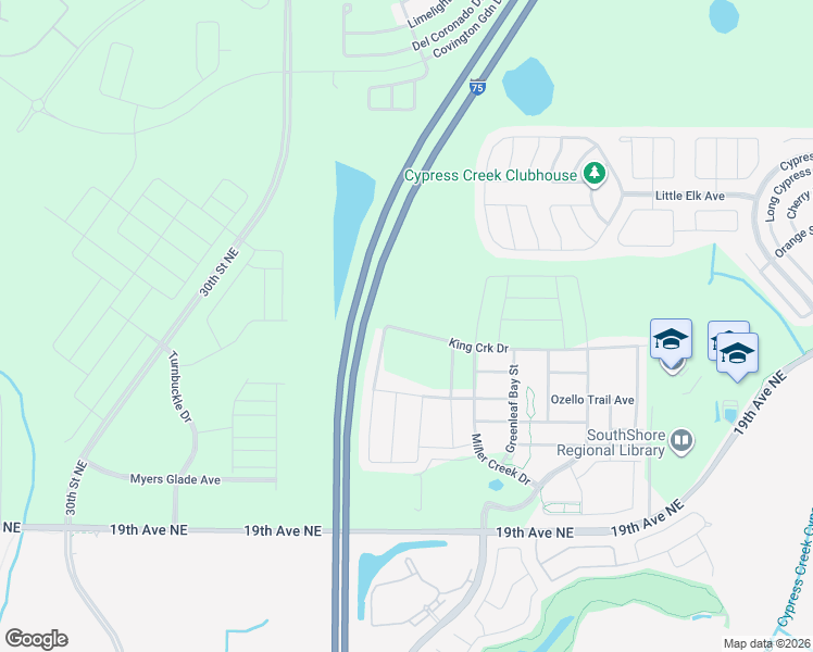 map of restaurants, bars, coffee shops, grocery stores, and more near in Sun City Center