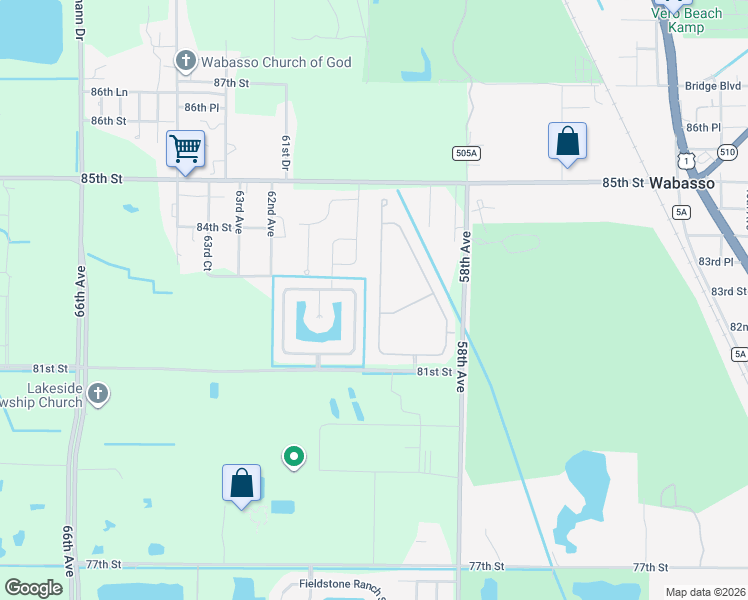 map of restaurants, bars, coffee shops, grocery stores, and more near 5935 Ridge Lake Circle in Vero Beach