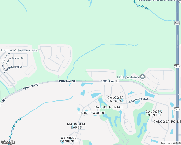 map of restaurants, bars, coffee shops, grocery stores, and more near 15503 Prestwick Rose Place in Sun City Center