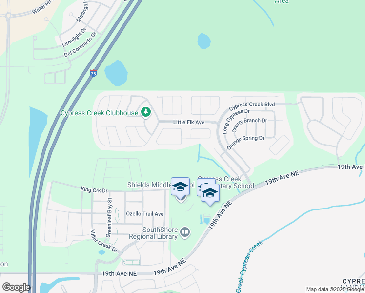 map of restaurants, bars, coffee shops, grocery stores, and more near 7269 Somerset Pond Drive in Ruskin