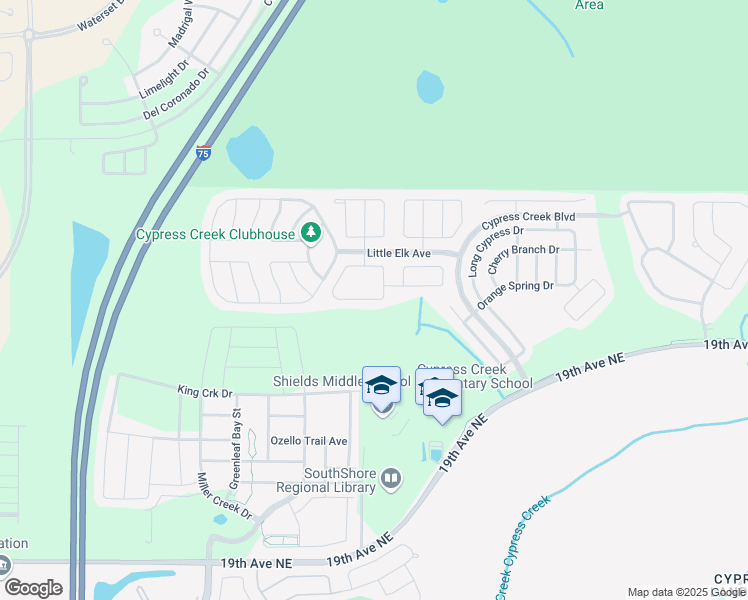 map of restaurants, bars, coffee shops, grocery stores, and more near 7263 Somerset Pond Drive in Sun City Center