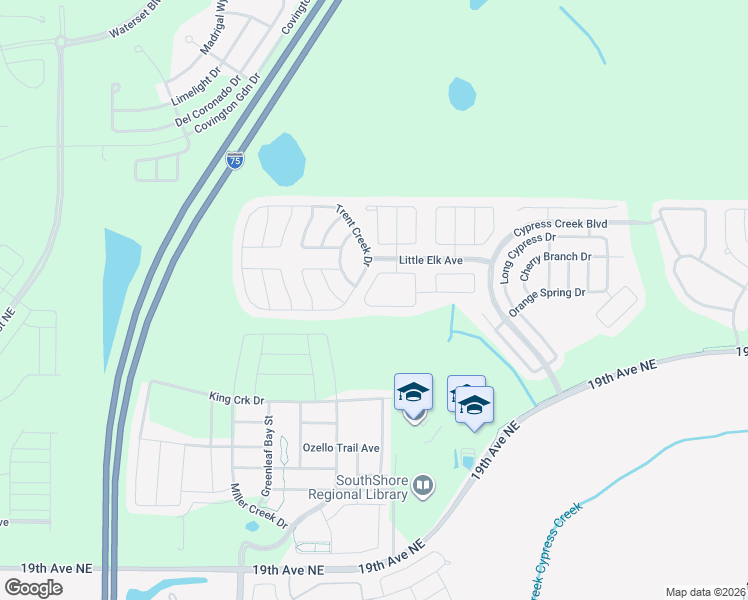 map of restaurants, bars, coffee shops, grocery stores, and more near 7246 Somerset Pond Drive in Sun City Center