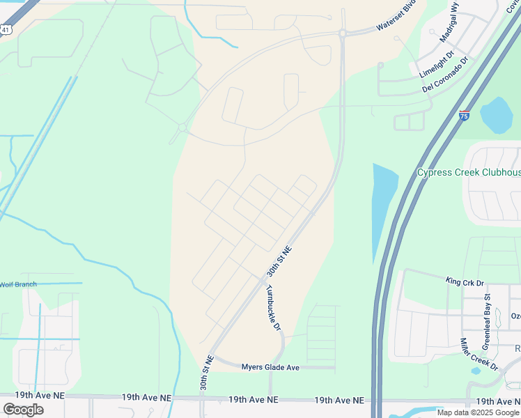 map of restaurants, bars, coffee shops, grocery stores, and more near 2810 19th Avenue in Apollo Beach