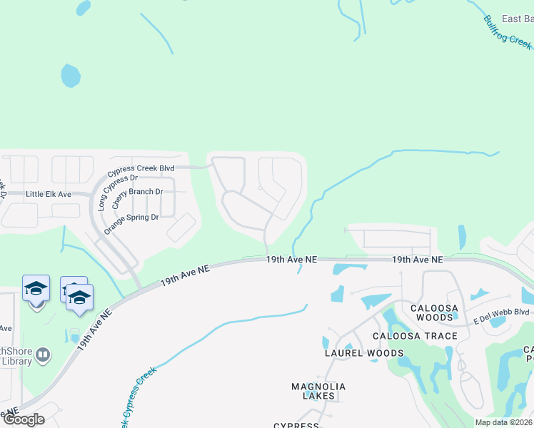 map of restaurants, bars, coffee shops, grocery stores, and more near 4346 Unbridled Song Drive in Ruskin