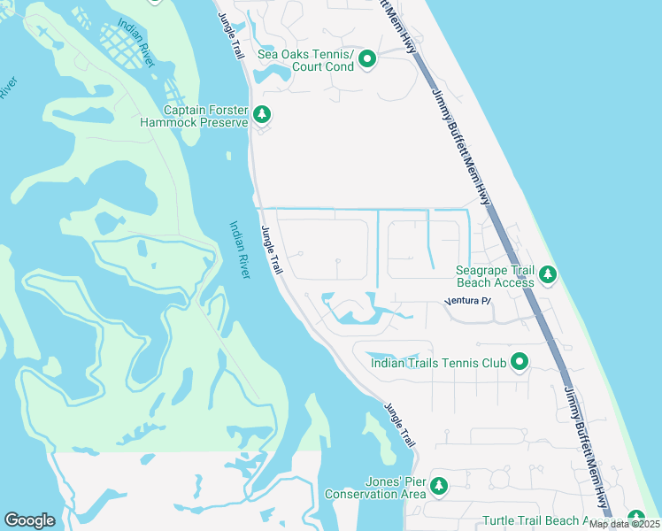 map of restaurants, bars, coffee shops, grocery stores, and more near 1340 Riverside Lane in Vero Beach