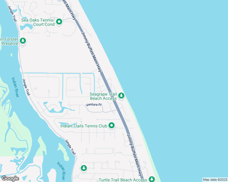 map of restaurants, bars, coffee shops, grocery stores, and more near 8414 Poinciana Place in Indian River Shores
