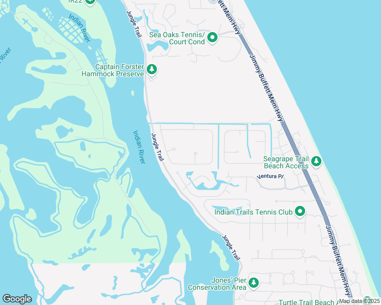 map of restaurants, bars, coffee shops, grocery stores, and more near 1340 Riverside Lane in Vero Beach