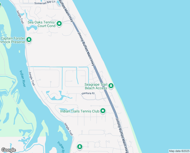map of restaurants, bars, coffee shops, grocery stores, and more near 8489 Oak Leaf Lane in Indian River Shores
