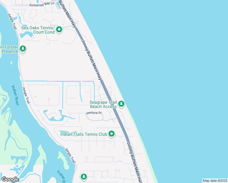 map of restaurants, bars, coffee shops, grocery stores, and more near 8434 Poinciana Place in Indian River Shores