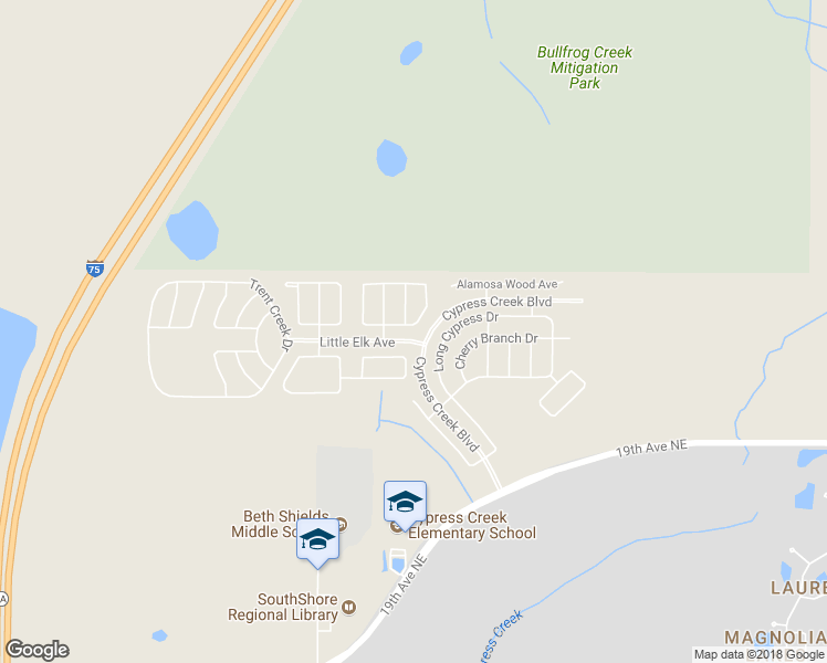 map of restaurants, bars, coffee shops, grocery stores, and more near 7748 Maroon Peak Drive in Sun City Center