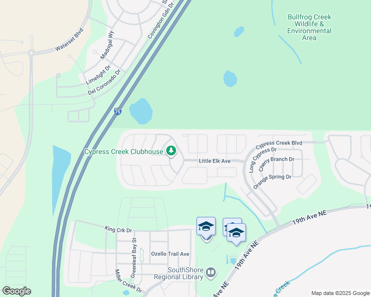 map of restaurants, bars, coffee shops, grocery stores, and more near 7222 Lumber Port Drive in Ruskin
