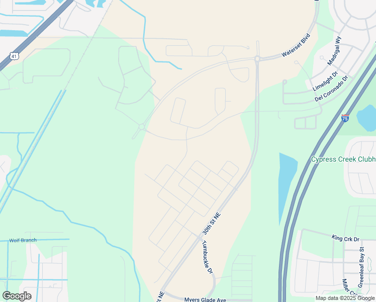 map of restaurants, bars, coffee shops, grocery stores, and more near Interstate 75 in Sun City Center