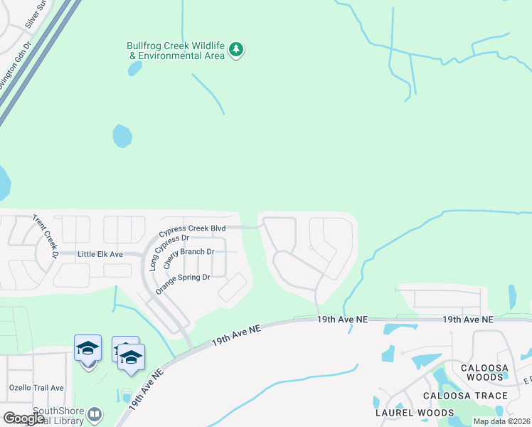 map of restaurants, bars, coffee shops, grocery stores, and more near 15401 Broad Brush Drive in Sun City Center