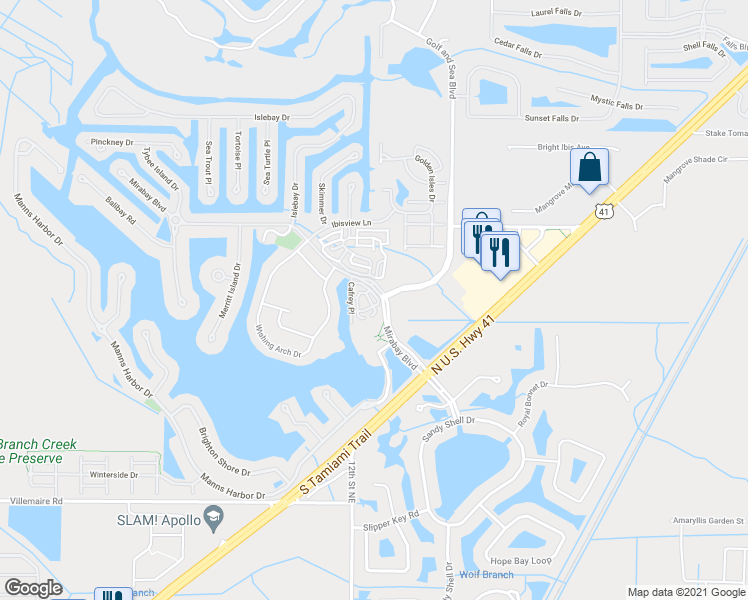 map of restaurants, bars, coffee shops, grocery stores, and more near 204 Aberdeen Pond Drive in Apollo Beach