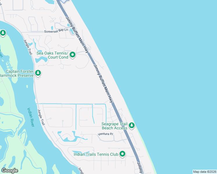 map of restaurants, bars, coffee shops, grocery stores, and more near 8500 Florida A1A in Vero Beach