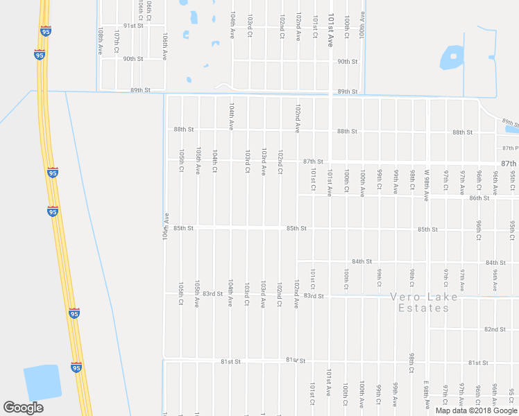 map of restaurants, bars, coffee shops, grocery stores, and more near 8555 103rd Avenue in Vero Beach