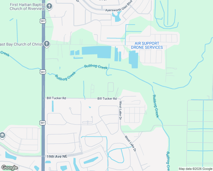 map of restaurants, bars, coffee shops, grocery stores, and more near 10904 Bill Tucker Road in Wimauma