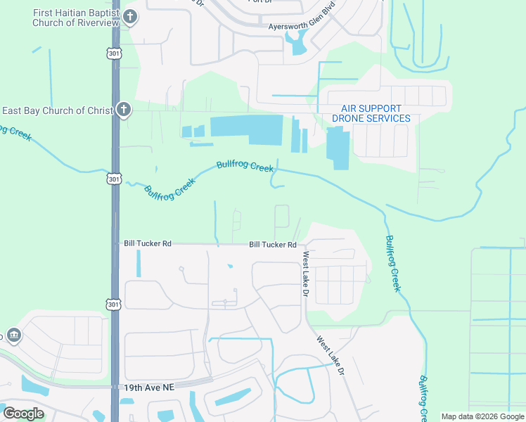 map of restaurants, bars, coffee shops, grocery stores, and more near 10904 Bill Tucker Rd in Wimauma