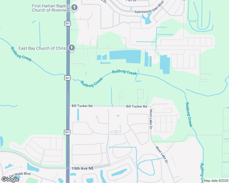 map of restaurants, bars, coffee shops, grocery stores, and more near 10710 Bill Tucker Road in Wimauma