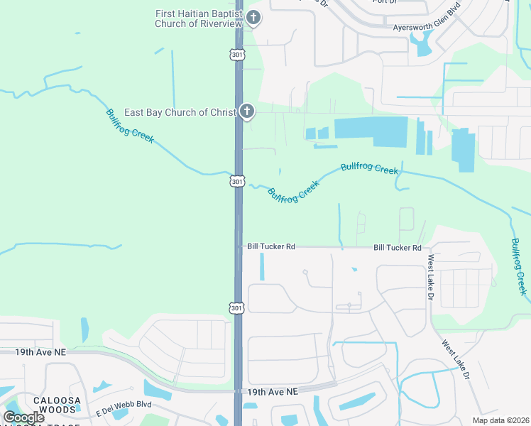 map of restaurants, bars, coffee shops, grocery stores, and more near 11632 Bill Tucker Road in Wimauma