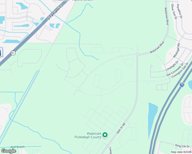 map of restaurants, bars, coffee shops, grocery stores, and more near 6010 Hidden Branch Drive in Apollo Beach