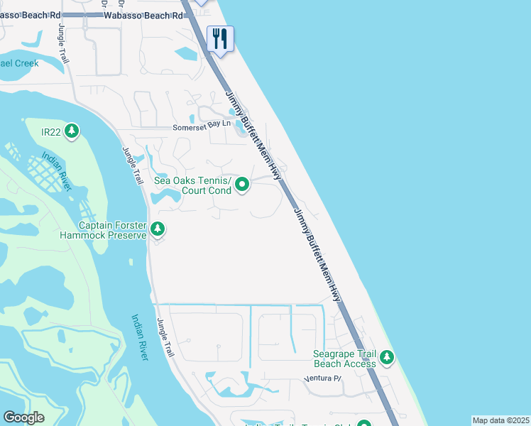 map of restaurants, bars, coffee shops, grocery stores, and more near 1295 Winding Oaks Circle East in Vero Beach