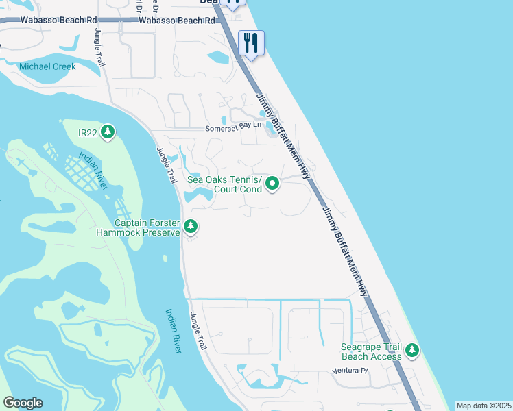 map of restaurants, bars, coffee shops, grocery stores, and more near 1354 Winding Oaks Circle West in Vero Beach