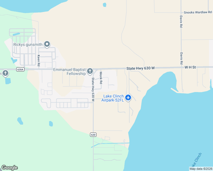 map of restaurants, bars, coffee shops, grocery stores, and more near 201 Brooks Road in Frostproof