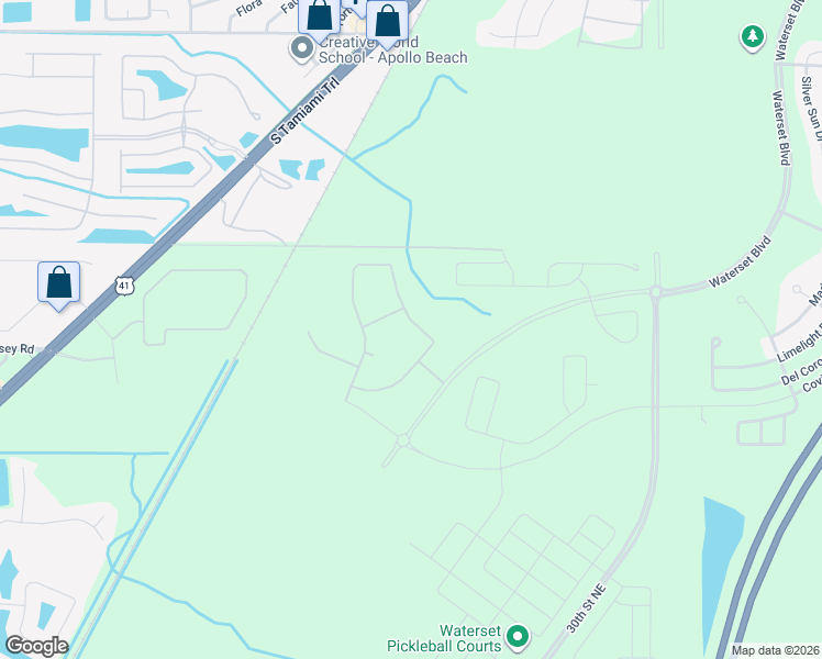 map of restaurants, bars, coffee shops, grocery stores, and more near 5703 U.S. 41 in Apollo Beach