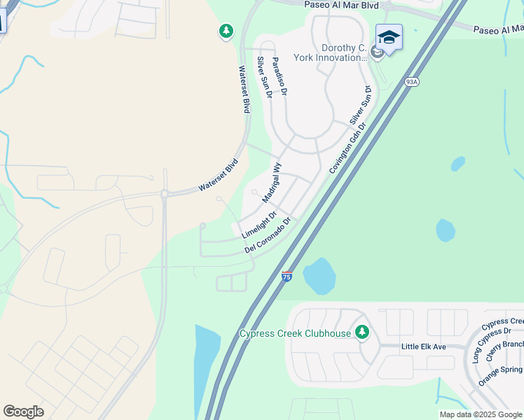 map of restaurants, bars, coffee shops, grocery stores, and more near Madrigal Way in Apollo Beach