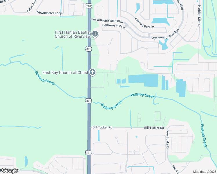 map of restaurants, bars, coffee shops, grocery stores, and more near 10603 Sumner Road in Wimauma
