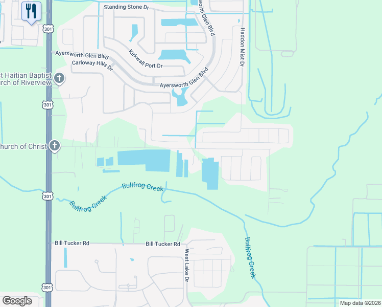 map of restaurants, bars, coffee shops, grocery stores, and more near 11031 Sumner Road in Wimauma