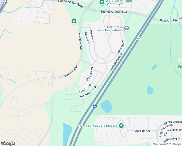 map of restaurants, bars, coffee shops, grocery stores, and more near Madrigal Way in Apollo Beach