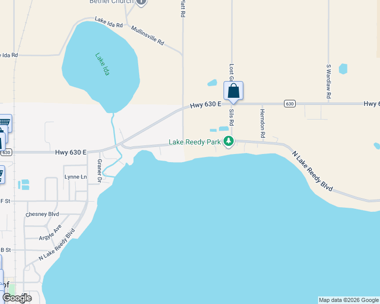 map of restaurants, bars, coffee shops, grocery stores, and more near 799 North Lake Reedy Boulevard in Frostproof