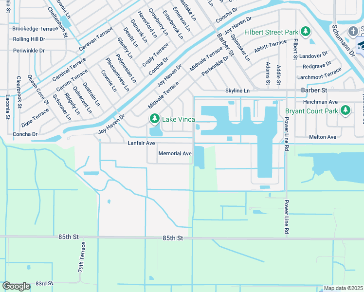 map of restaurants, bars, coffee shops, grocery stores, and more near 426 Lanfair Avenue in Sebastian