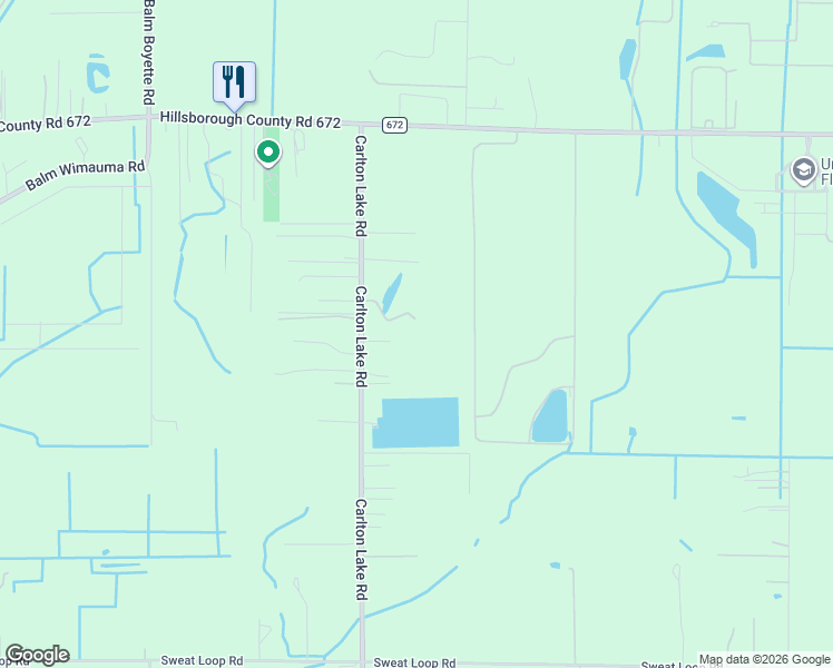 map of restaurants, bars, coffee shops, grocery stores, and more near 15024 Carlton Lake Road in Wimauma