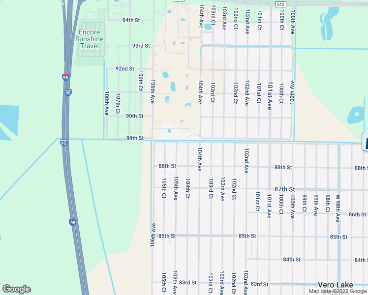 map of restaurants, bars, coffee shops, grocery stores, and more near 8875 104th Court in Vero Beach